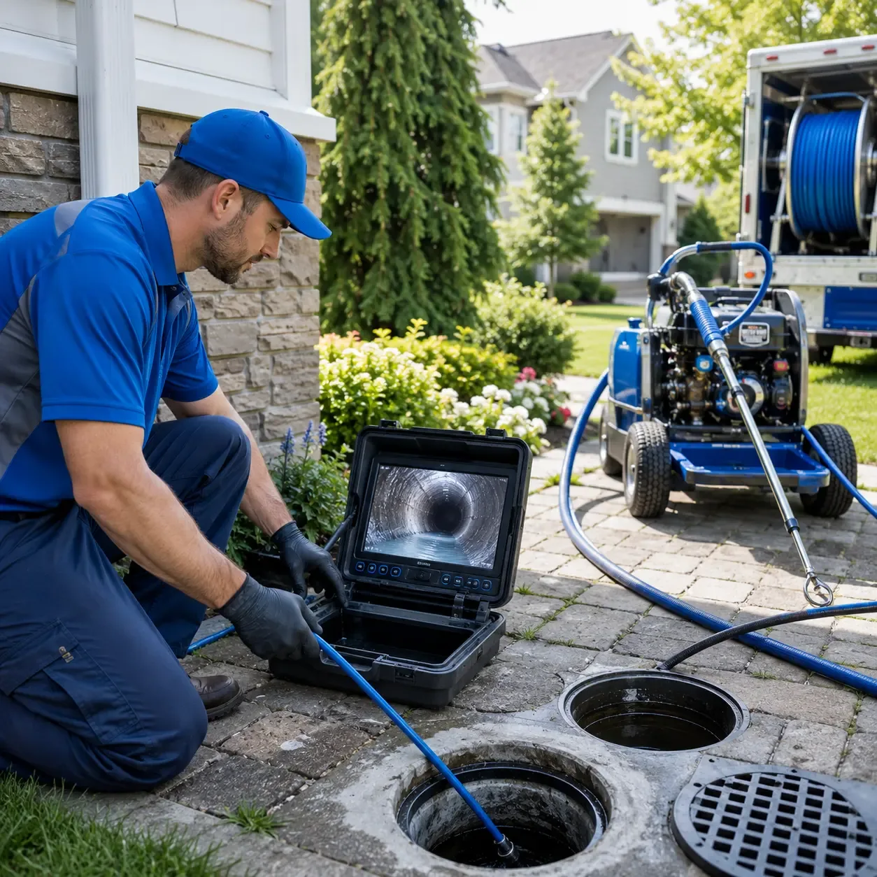 Outdoor drain cleaning professionals serving Hallieford, VA